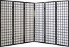 6fach Holz Paravent Raumteiler Shoji Wand schwarz Bild 5