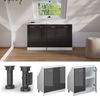 Dachschrägenschrank Rion Anthrazit Hochglanz/Weiß mit 2 Türen Vicco Bild 5