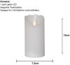 Star Trading LED Stumpenkerze ,Glow' mit Batterie und Timer, Echtwachs, weiß, 15cm Bild 4