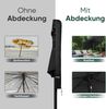 Sekey Schutzhülle für Ø 200 cm / 200cm × 150 cm /200 cm × 125 cm Sonnenschirm, Abdeckhauben für Sonnenschirm, 100% Polyester, Wasserdicht & UV-Beständig Bild 4