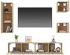 5-tlg. TV-Schrank-Set Sonoma-Eiche Holzwerkstoff [3114440] Bild 5
