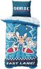 MTOnlinehandel Kinderbettwäsche Sonic the Hedgehog, Geschenk für Gamer, Mikrofaser, 2 teilig, Wendebettwäsche in 135x200 + 80x80 cm, Gaming Bild 2