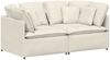 vidaXL Modulares Sofa mit Kissen Samt Cream 3321256 Bild 2