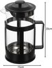 Ruhhy Teekanne Teebereiter mit dreifachem Edelstahlfilter für losen Tee Kaffeepresser, 1 l, aus rostfreiem Edelstahl & Ideal für Tee, Kräutertees und Kaffee Bild 2