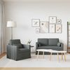 vidaXL Sofa Set 2 pcs Dunkelgrau 139 x 78 x 80 cm Stoff 3407494 Bild 3