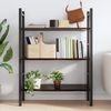 vidaXL Wandregal Dunkelbraun 80x60x2 cm Massivholz Eiche Behandelt 363791 Bild 3