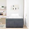 vidaXL Bettrahmen mit Matratze Dunkelgrau 120 x 200 cm Stoff 3399285 Bild 3
