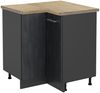 Eckunterschrank R-Line Schwarz Beton 75.6 cm AP Eiche Vicco Bild 4