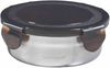 Vorratsdose Edelstahl 270 ml mit schwarzem Deckel Bild 1