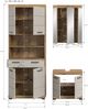 Badkombination B/H/T: 149x191x34 cm in Evoak Oak Nachbildung Bild 4