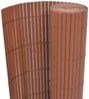 vidaXL Gartenzaun Doppelseitig 110x400 cm Braun 317159 Bild 2