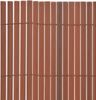 vidaXL Gartenzaun Doppelseitig 110x400 cm Braun 317159 Bild 5