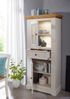 Wohnwand >WZ-0133< (4-teilig) weiss / eichefarbig - 357x214x42 (BxHxT) Bild 3
