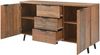 Merax Sideboard in Altholz-Optik mit 3 Schubladen und 2 Türen, Kommode mit verstellbaren Ablagen, B:140cm Bild 2