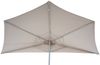Sonnenschirm halbrund Parla, Halbschirm Balkonschirm, UV 50+ Polyester/Alu 3kg ~ 270cm creme mit Ständer Bild 3