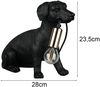 Witzige LED Tischleuchte besondere Hundelampe Schwarz, Höhe 23,5cm Bild 4