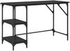 vidaXL Schreibtisch Schwarz Eichen-Optik 120 x 50 x 75 cm 883034 Bild 2