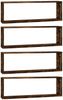vidaXL Wandregale 4 Stk. Räuchereiche 80x15x26,5 cm Holzwerkstoff 815916 Bild 2