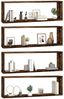 vidaXL Wandregale 4 Stk. Räuchereiche 80x15x26,5 cm Holzwerkstoff 815916 Bild 4