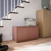 Forte Alice Springs Sitzbank 70 80, 2-türig, modern-minimalistisch, Holzwerkstoff, Flur/Schlafzimmer, Terrakotta, 74,5 cm breit x 41,5 cm hoch x 34,9 cm tief Bild 2