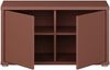 Forte Alice Springs Sitzbank 70 80, 2-türig, modern-minimalistisch, Holzwerkstoff, Flur/Schlafzimmer, Terrakotta, 74,5 cm breit x 41,5 cm hoch x 34,9 cm tief Bild 3