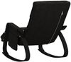 vidaXL Schaukelstuhl Schwarz Stoff 351080 Bild 5