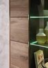InnoStyle 'BELLANO' Vitrine, Viking Oak Nature mit LED, 202 x 38 x 80 cm Bild 4