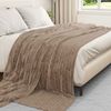 vidaXL Überwurfdecke Kamel 270 x 240 cm Fleece 42016828 Bild 3
