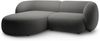Micadoni Ecksofa Kate 2-Sitzer Links Samt Dunkelgrau Bild 2
