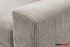 Deine Möbel 24 Ecksofa CORD - MINI 240 cm breit in Cord-Stoff / Webstoff Kuschelsofa, Ecksofa mit Ottomane 3 Teile, lose Rückenkissen waschbare Kissenbezüge Sofa in verschiedenen Farben Bild 4