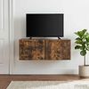 vidaXL Wandmontierter TV-Schrank 59,5 x 31 cm Geräucherte Eiche 898880 Bild 3