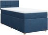 vidaXL Boxspringbett mit Matratze Blau 100x200 cm Stoff 3288897 Bild 3