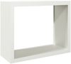 vidaXL Brennholzregal Weiß 100x40x80 cm Stahl 850976 Bild 2