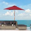 Sonnenschirm 200 x 150 x 235 cm, faltbarer Gartenschirm, 3-fach verstellbar, rechteckiger Strandschirm, wasserabweisend und UV-beständig, verrottungsfest Bild 3