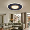 LED Deckenlampe, Metall, dimmbar, Fernbedienung, D 37,2 cm Bild 2