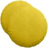 vidaXL Sitzkissen 2 pcs Gelb Ø50 x 19 cm Samt 42014181 Bild 2