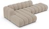 Micadoni Modulares Ecksofa offen Lupine 5-Sitzer Links Chenille Eden Dunkelbeige Bild 3