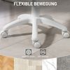 Bürostuhl armlos,ergonomisch mit Netzrückenlehne,höhenverstellbar 43-51cm, 360° drehbar,bis 120kg,platzsparend für kleine Räume,Blau Bild 5