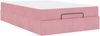 vidaXL Bettgestell mit Matratze 2 pcs Rosa Samt 3399563 Bild 5