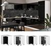 Eckunterschrank R-Line Schwarz Hochglanz 75.6 cm ohne Arbeitsplatte Vicco Bild 2