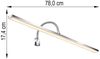 LED Wandleuchte, Badezimmerlampe, Dimmer, L 78 cm Bild 5