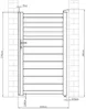 Vente-unique - VIAZO Side gate Metall Weiß - B 4,6 cm x H 176 cm x L 100 cm Bild 5