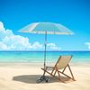Doppler Sonnenschirm / Strandschirm "Expert 160 Manual Multi", hellblau / silber, 160 cm Bild 2