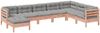vidaXL 8-tlg. Garten-Sofagarnitur mit Kissen Massivholz Douglasie 3299579 Bild 2