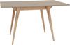 Ragaba rechteckiger ausziehbarer Tisch, MDF & Massives Eschenholz, 90x65 cm, Braun Beige Bild 2