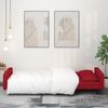 vidaXL Schlafsofa 2-Sitzer mit 2 Kissen Weinrot Samt 375820 Bild 3