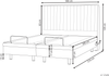 Bett verstellbar Stoff CASTELLAN 180 x 200 cm Beige Bild 2