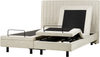 Bett verstellbar Stoff CASTELLAN 180 x 200 cm Beige Bild 5