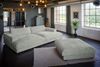 KAWOLA Big Sofa MADELINE Cord hellgrau mit Hocker und 4 Zierkissen 85 x 170 x 290 cm Bild 2