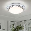 LED Deckenlampe, weiß, Glas, satiniert, rund, D 30 cm Bild 3